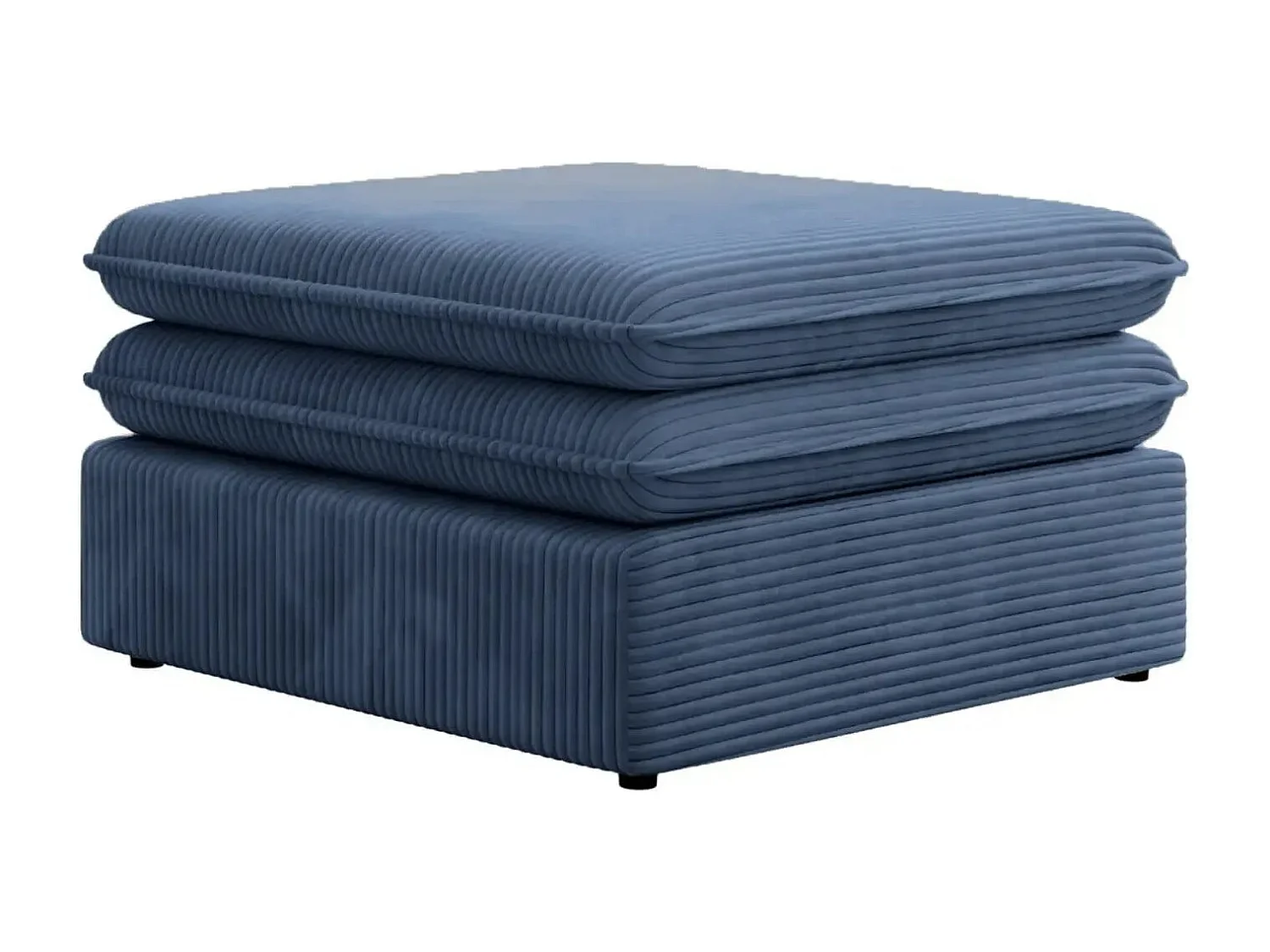 OSCAR POUF - Pouf velours cotelé - Bleu