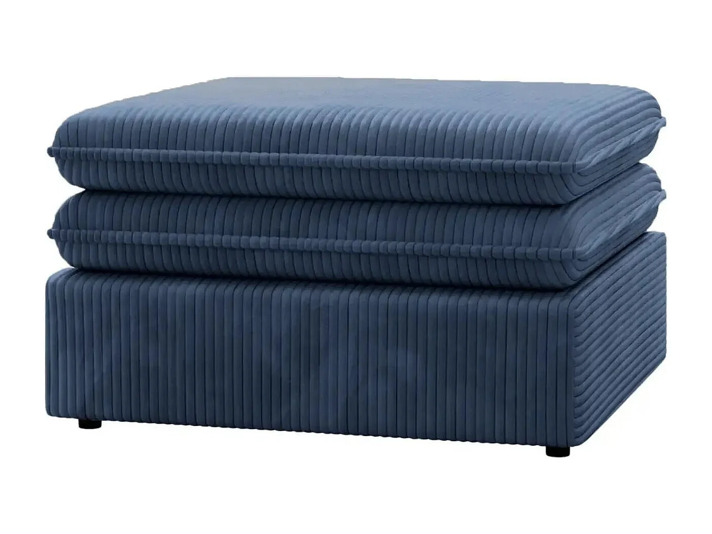 OSCAR POUF - Pouf velours cotelé - Bleu