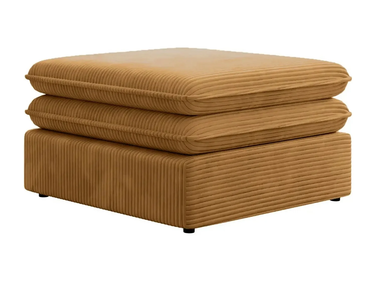 OSCAR POUF - Pouf velours cotelé - Moutarde