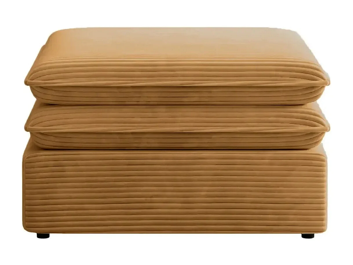 OSCAR POUF - Pouf velours cotelé - Moutarde