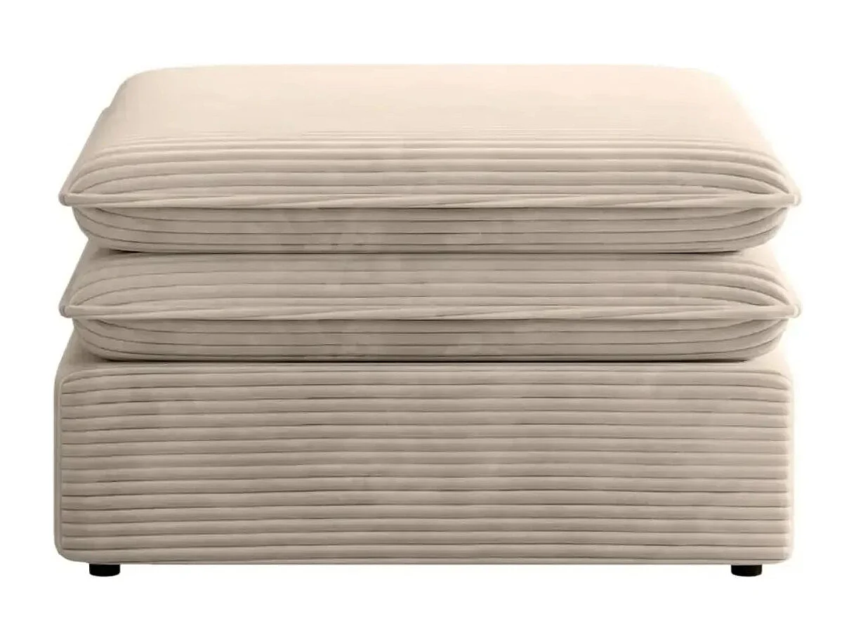 OSCAR POUF - Pouf velours cotelé - Beige