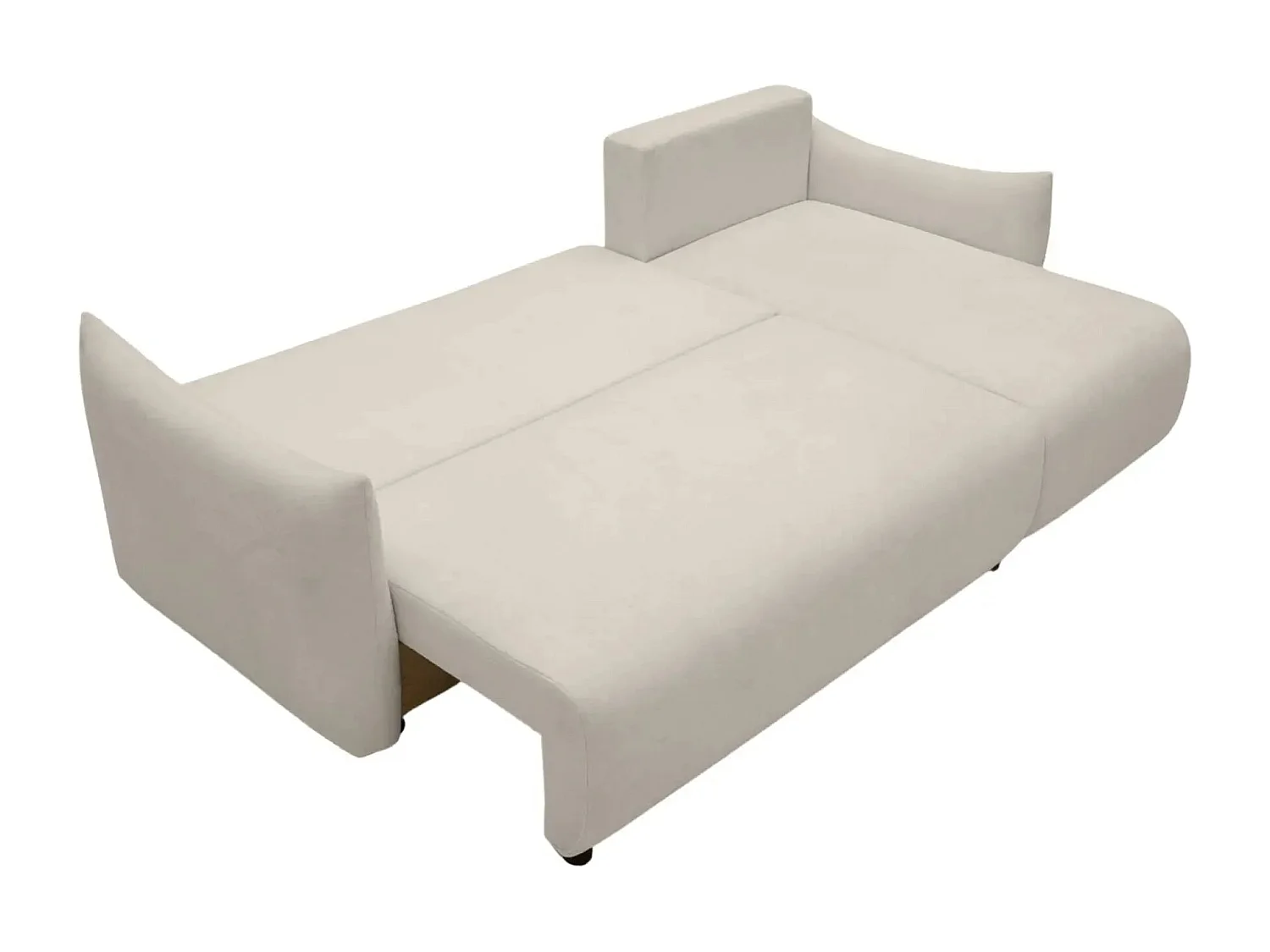 OCEANE - Canapé d'angle 3 places - Taupe