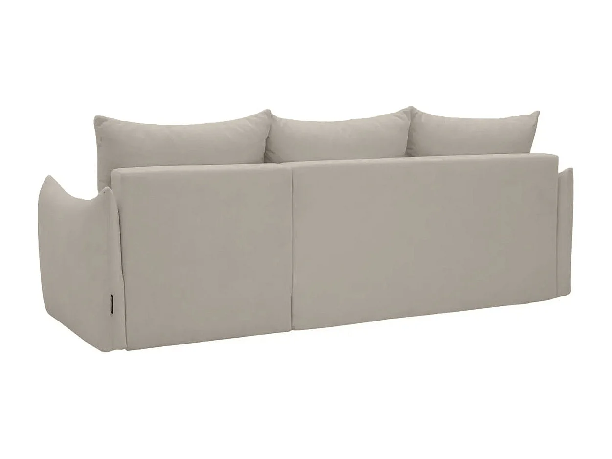 OCEANE - Canapé d'angle 3 places - Taupe