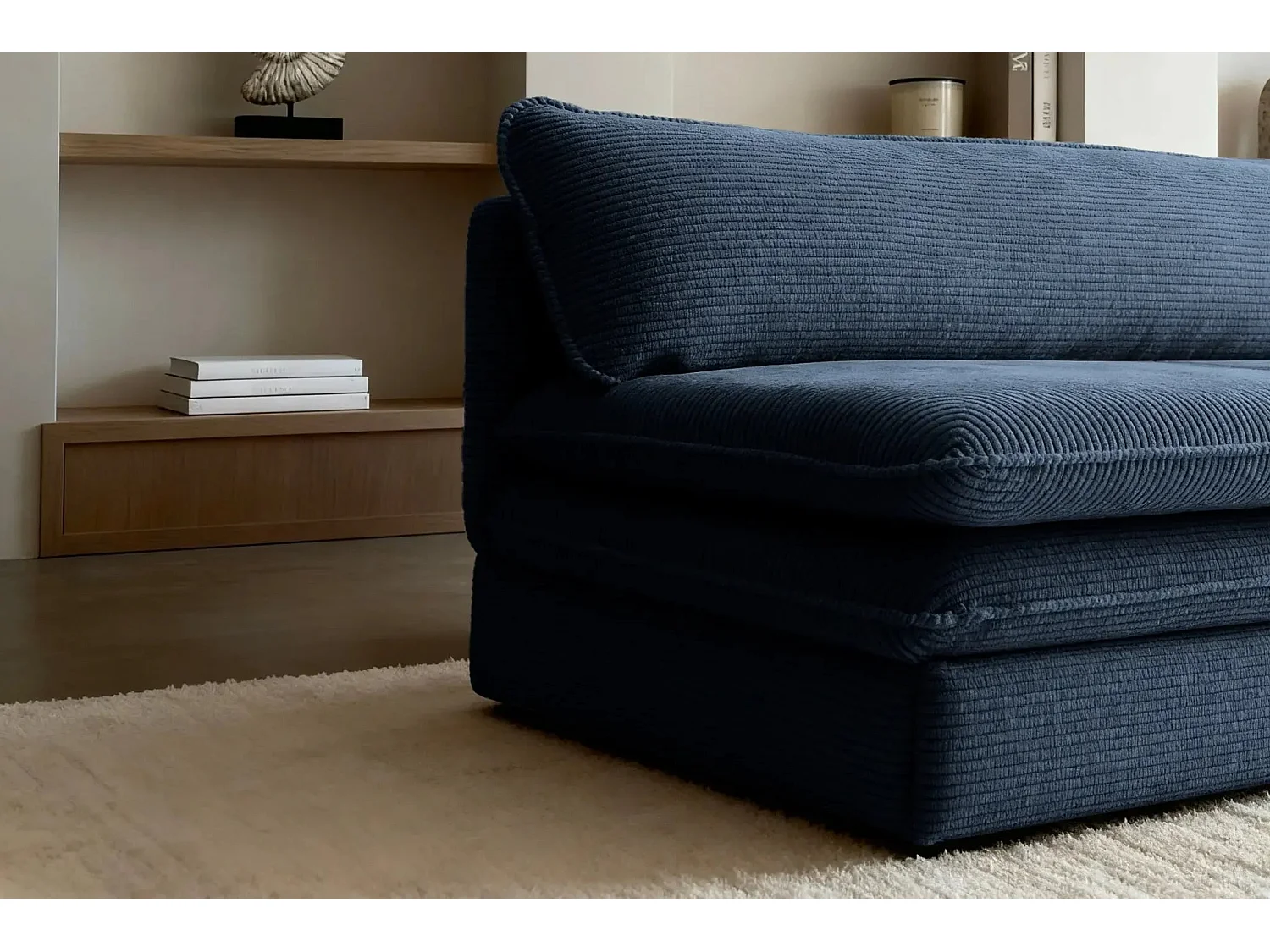 OSCAR MINI - Canapé droit - Bleu