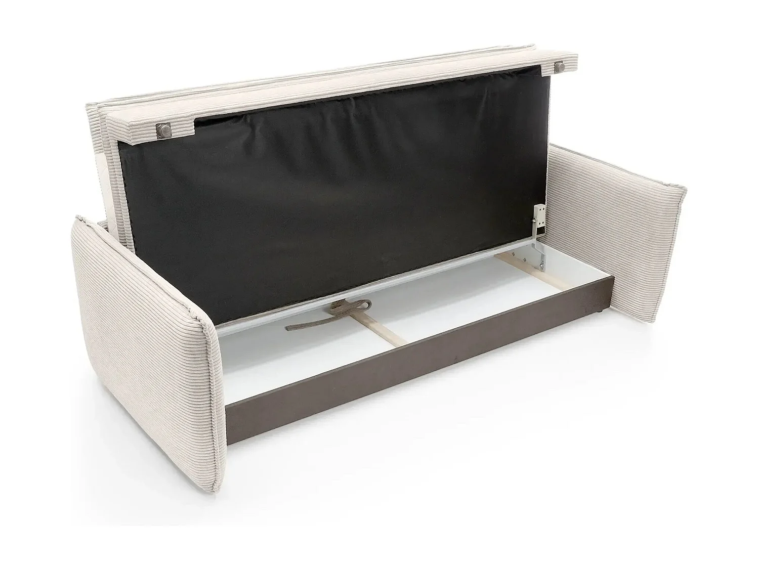 OSCAR - Canapé droit convertible 3 places - Beige