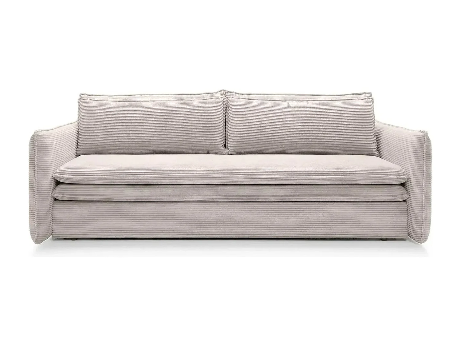 OSCAR - Canapé droit convertible 3 places 3 places - Beige