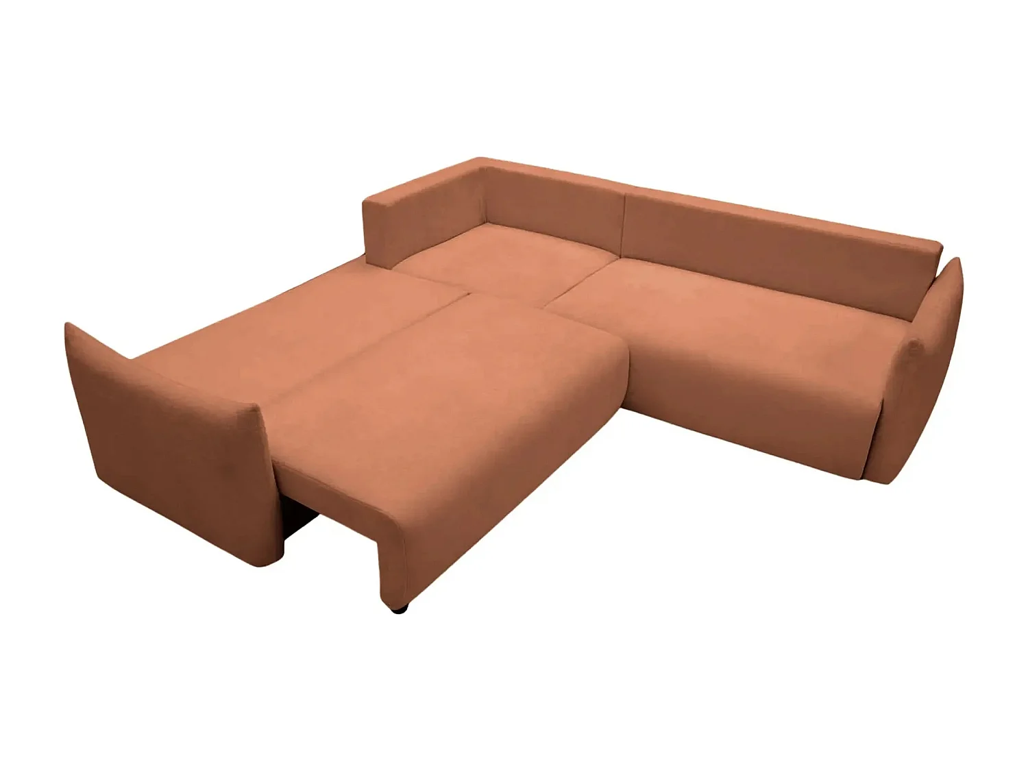 OCEANE - Canapé panoramique 5 places - Terracotta