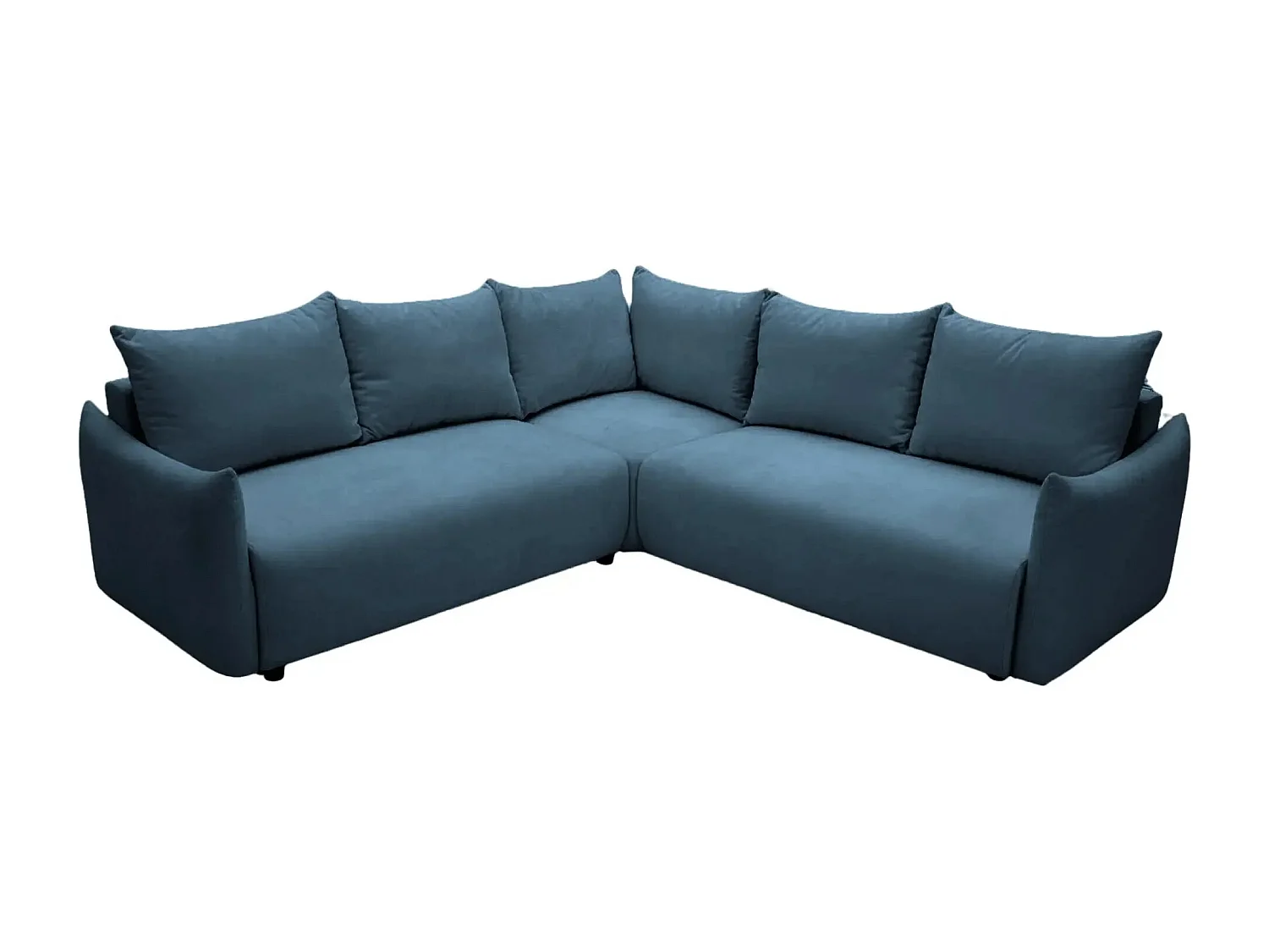 OCEANE - Canapé panoramique 5 places - Bleu