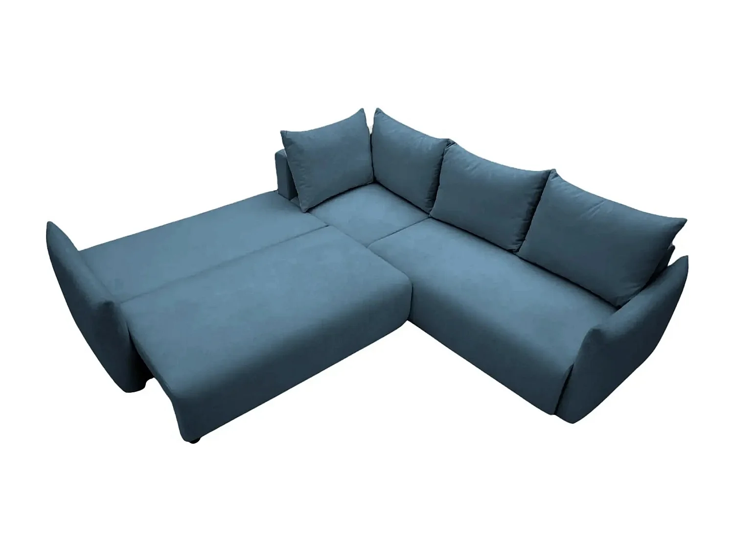 OCEANE - Canapé panoramique 5 places - Bleu