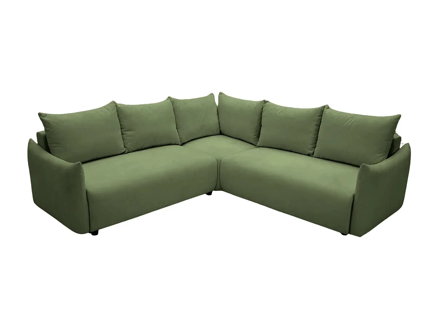 OCEANE - Canapé panoramique 5 places - Vert