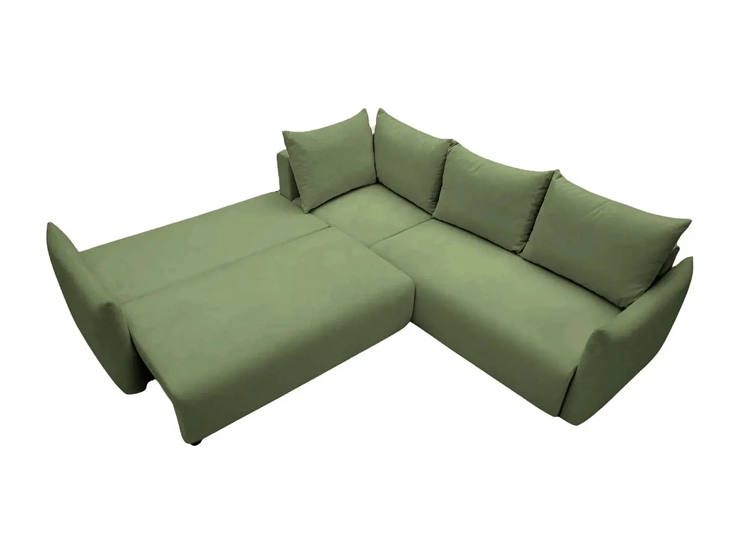 OCEANE - Canapé panoramique 5 places - Vert