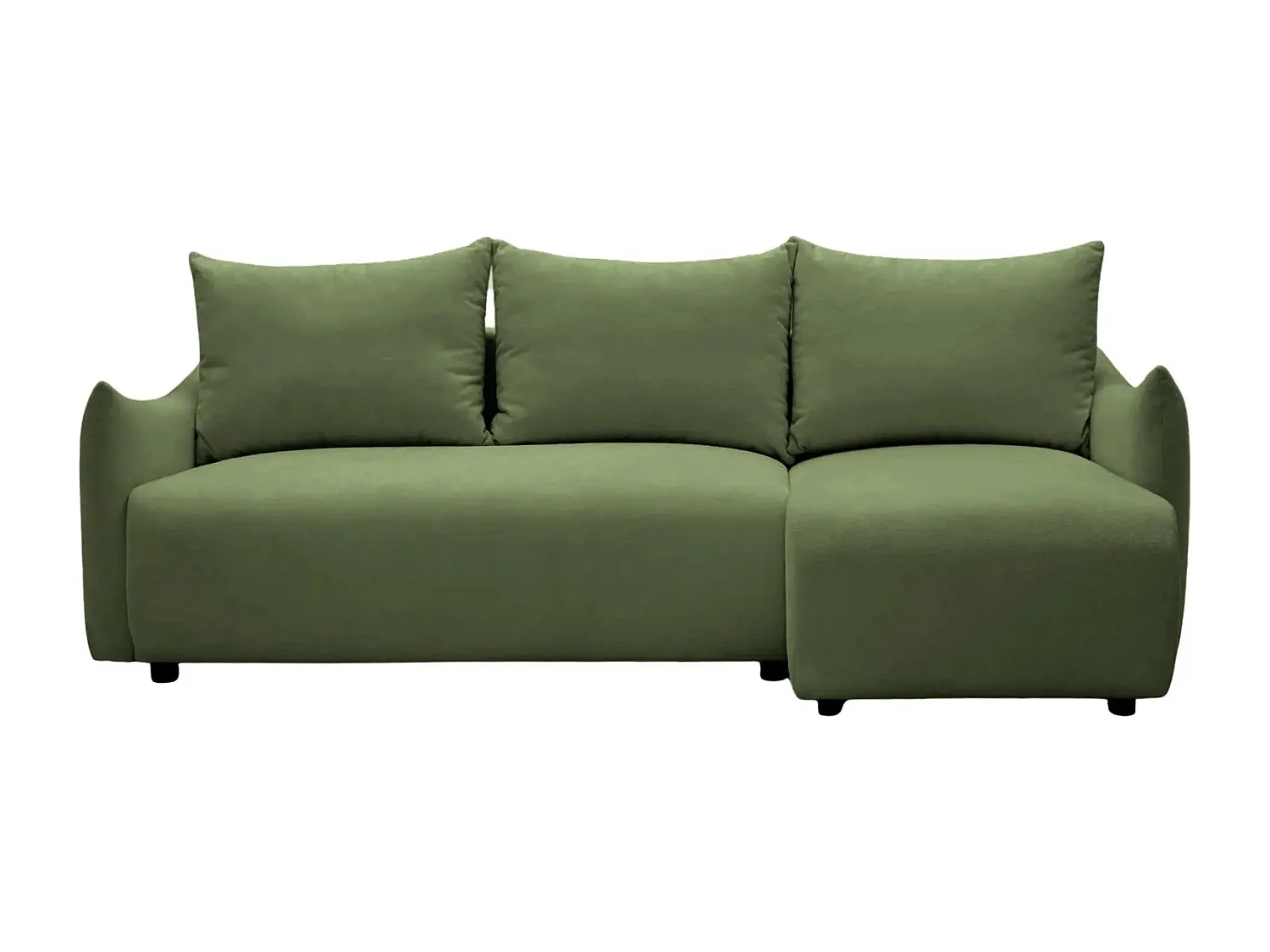 OCEANE - Canapé d'angle 3 places - Vert