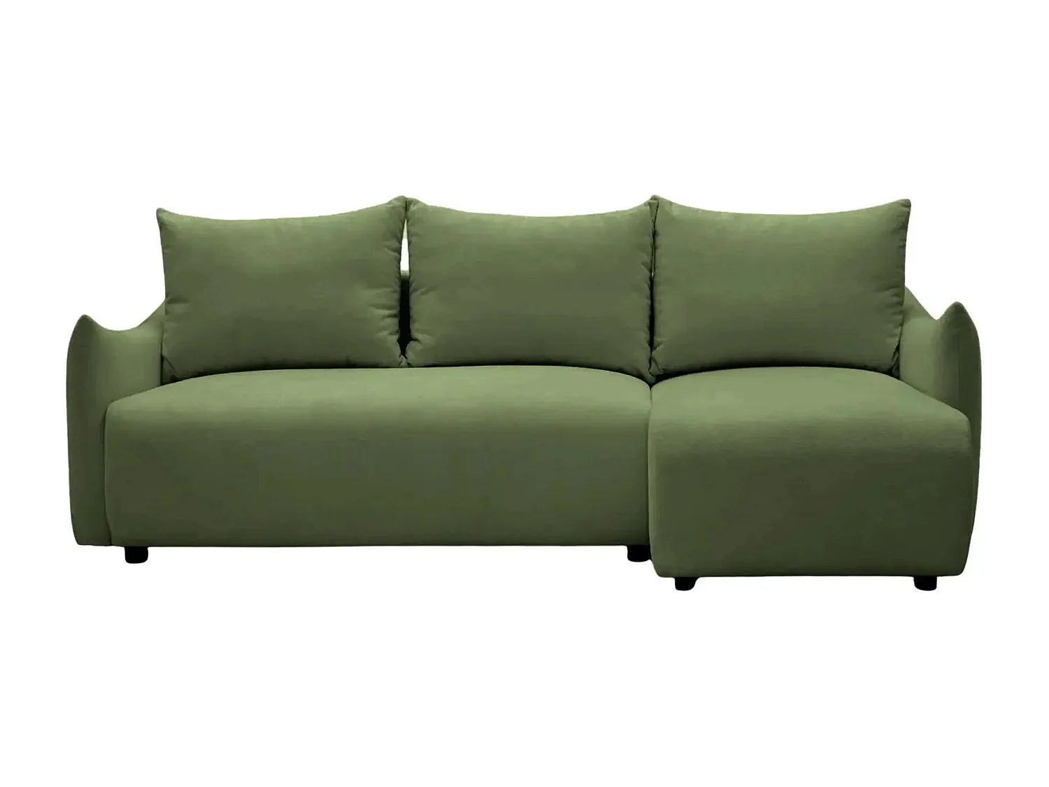 OCEANE - Canapé d'angle 3 places - Vert