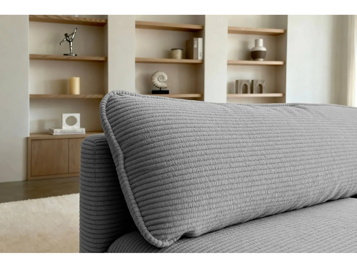 OSCAR MINI - Canapé droit - Gris Clair