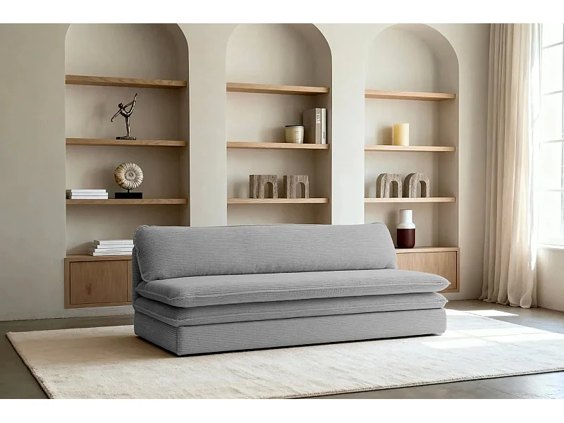 OSCAR MINI - Canapé droit - Gris Clair