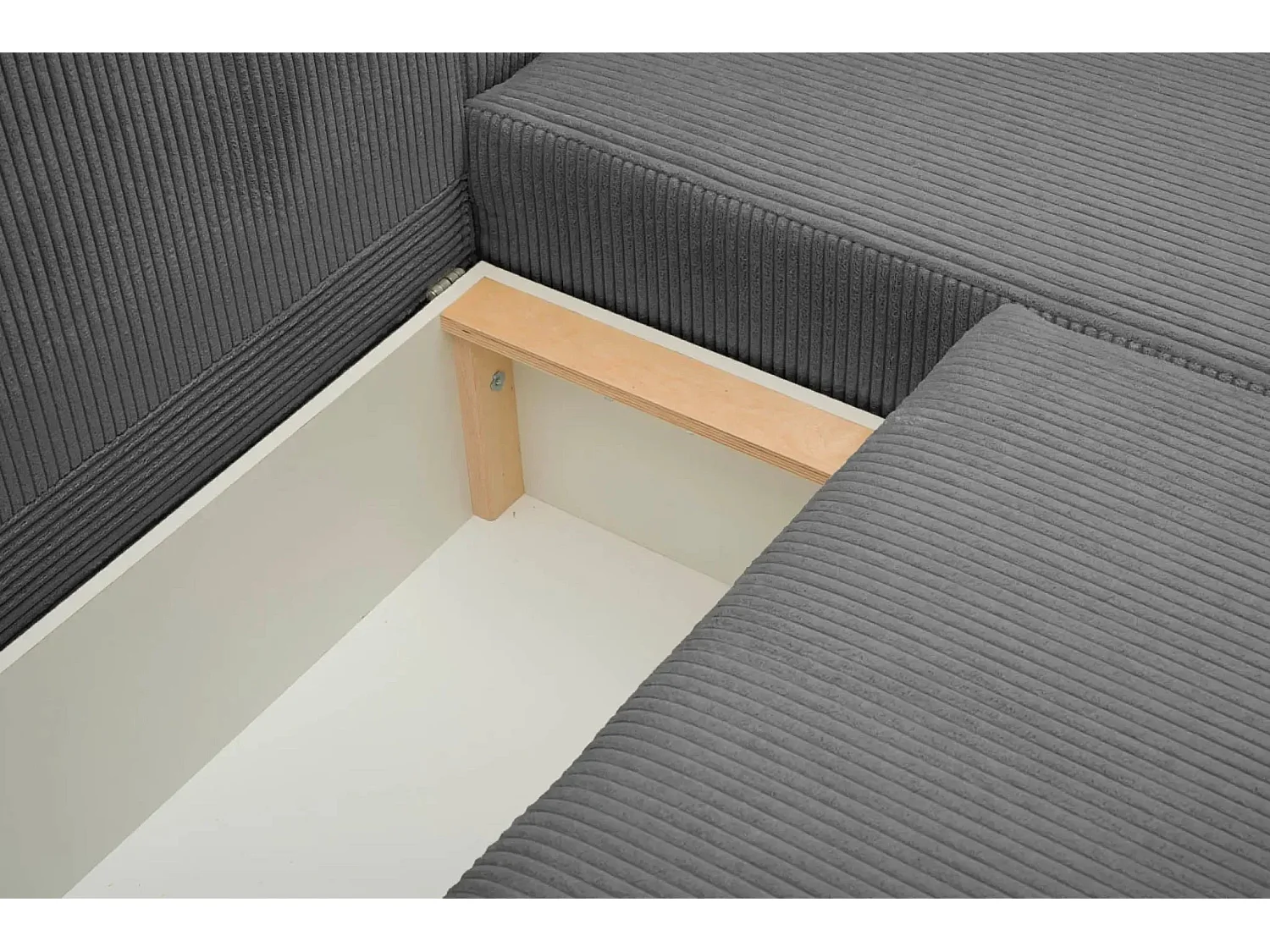 RIO - Canapé d'angle 3 places - Gris Foncé