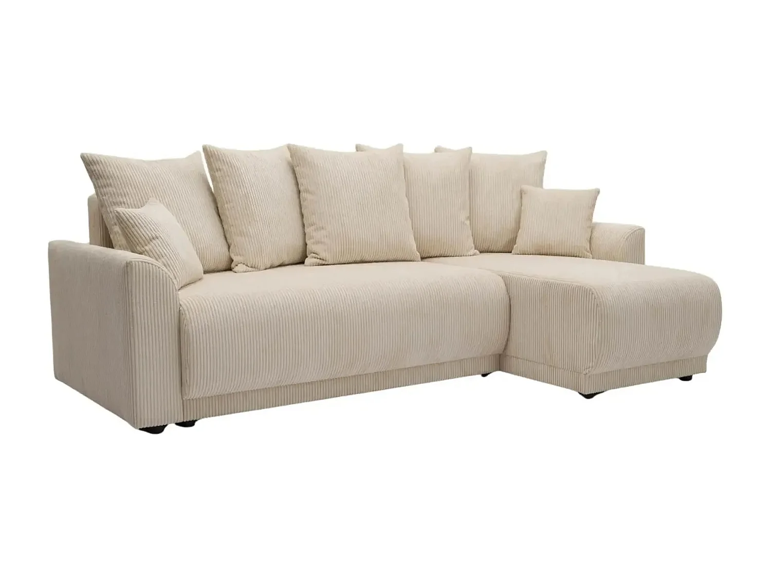 RIO - Canapé d'angle 3 places - Beige