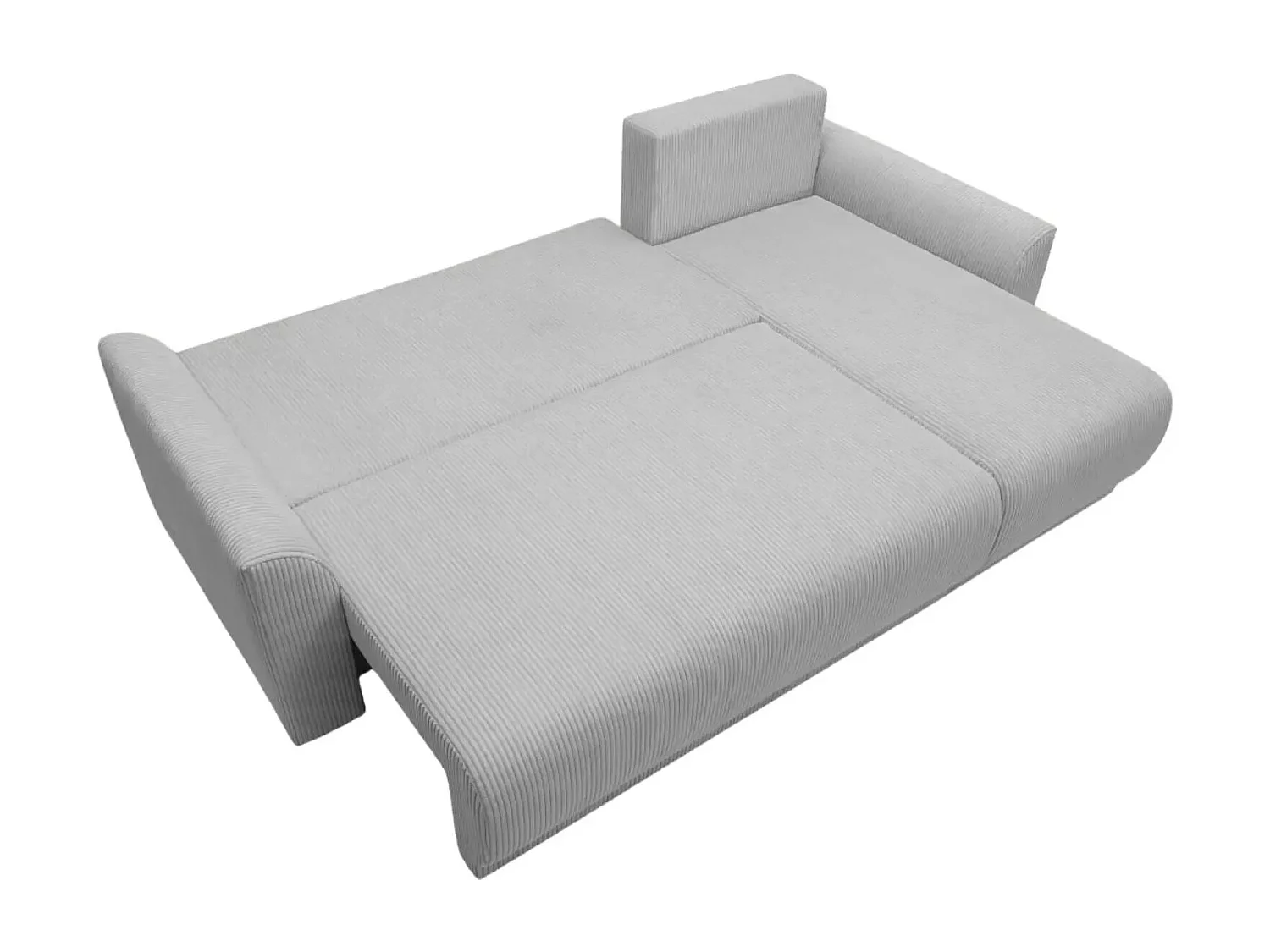 RIO - Canapé d'angle 3 places - Gris Clair