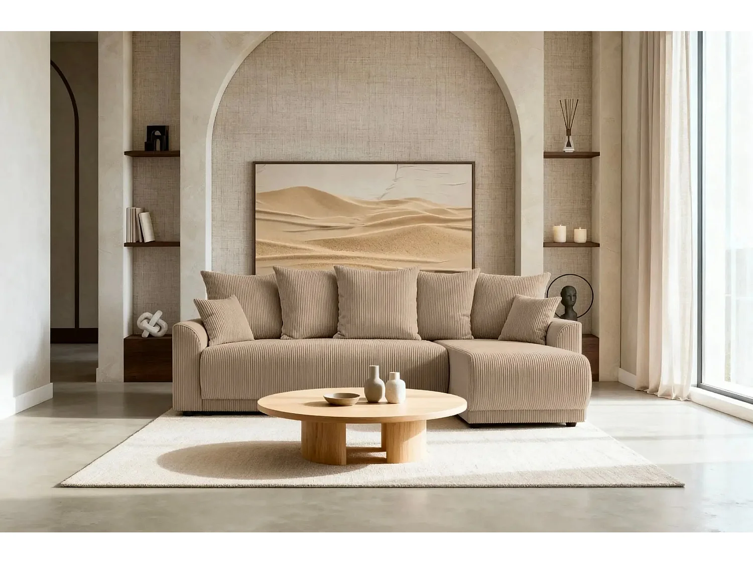 RIO - Canapé d'angle - Café