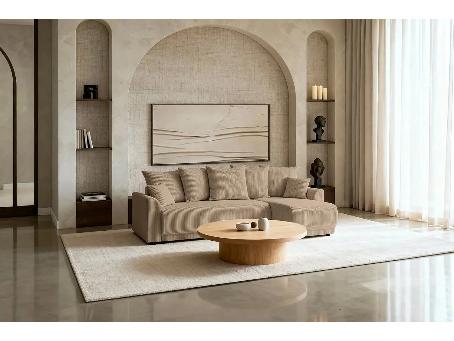 RIO - Canapé d'angle - Café