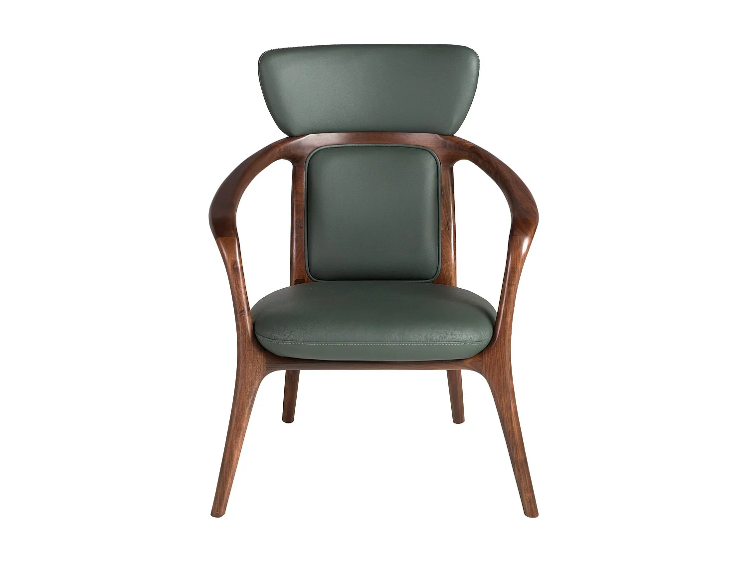 Poltrona in similpelle verde scuro 5180 ANGEL CERDA