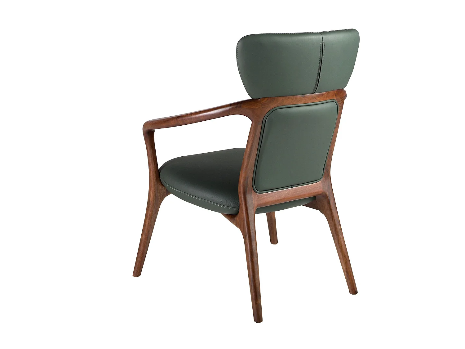 Dark green leatherette  armchair 5180 ANGEL CERDA