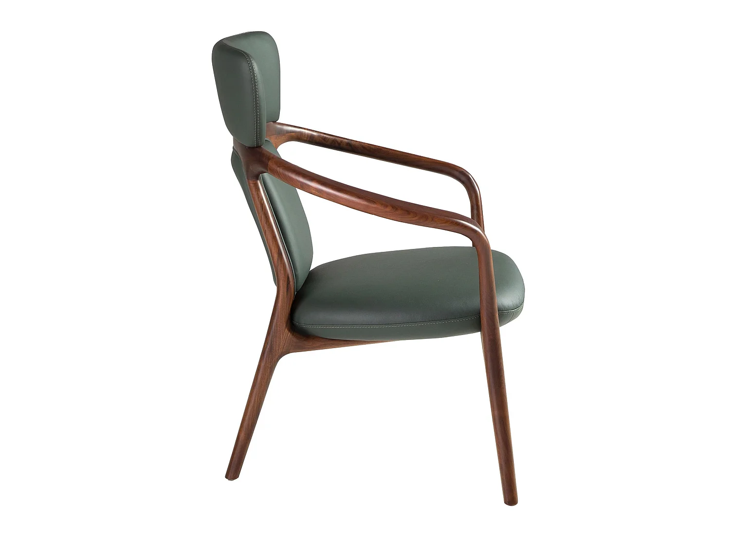 Dark green leatherette  armchair 5180 ANGEL CERDA