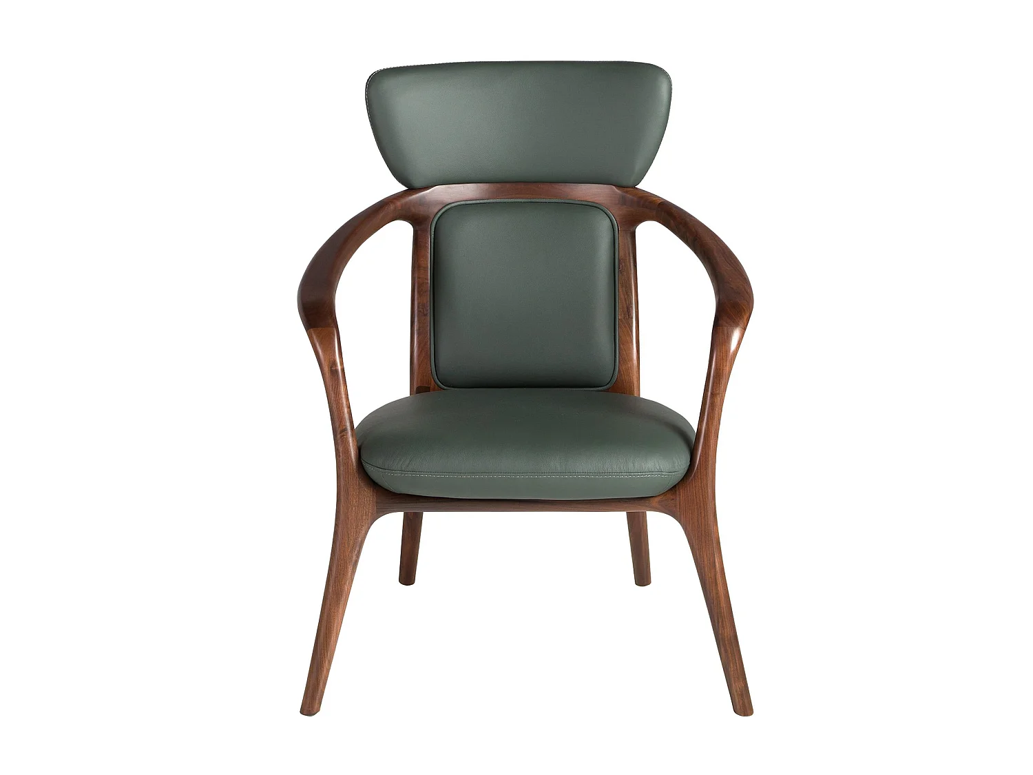 Dark green leatherette  armchair 5180 ANGEL CERDA