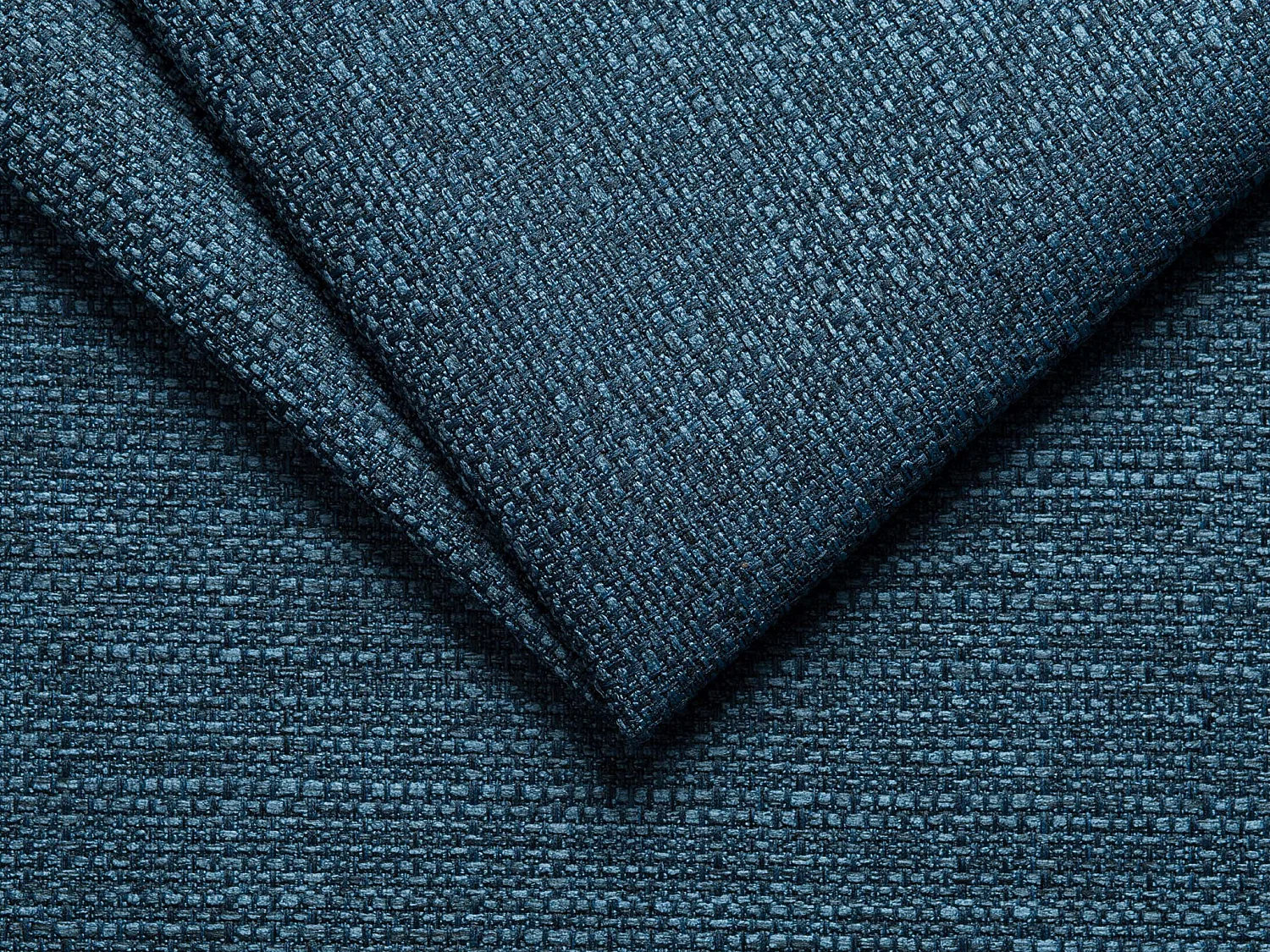 Fauteuil convertible express en tissu bleu - Couchage à lattes larges 70 cm - Matelas 14 cm VIZIR