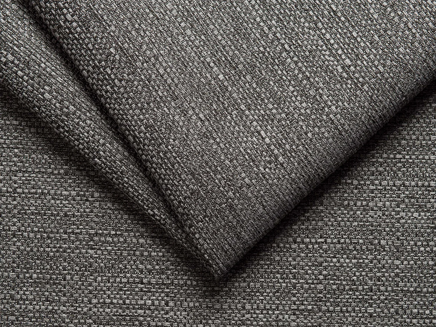 Fauteuil convertible express en tissu gris - Couchage à lattes larges 70 cm - Matelas 18 cm VIZIR