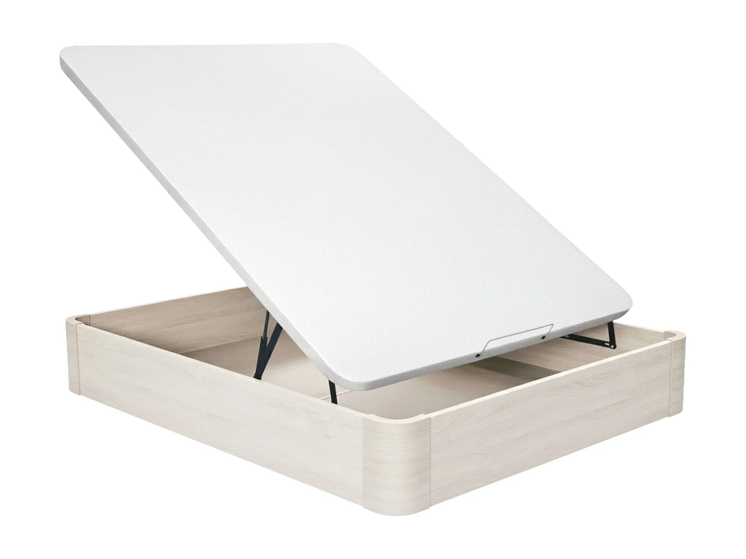 Canapé Duo melamina base tapizada tela 3D blanco ártico 150x190 cm