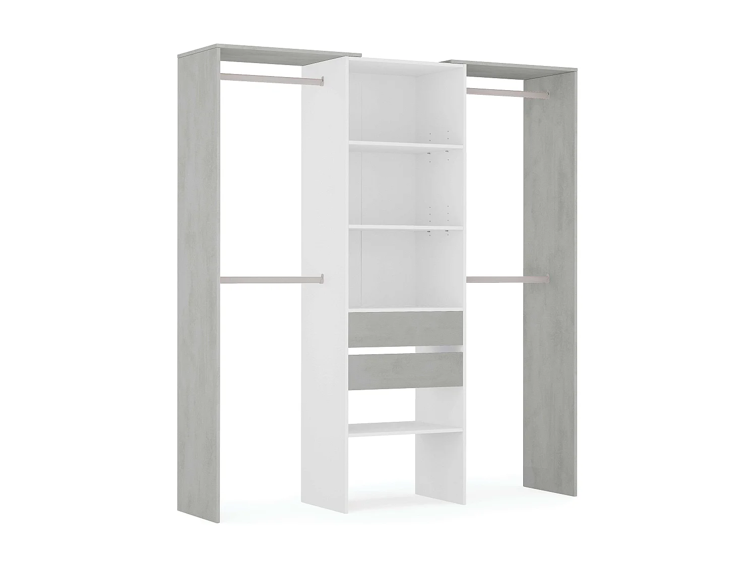 Armário de vestir Vestido Branco - Cimento