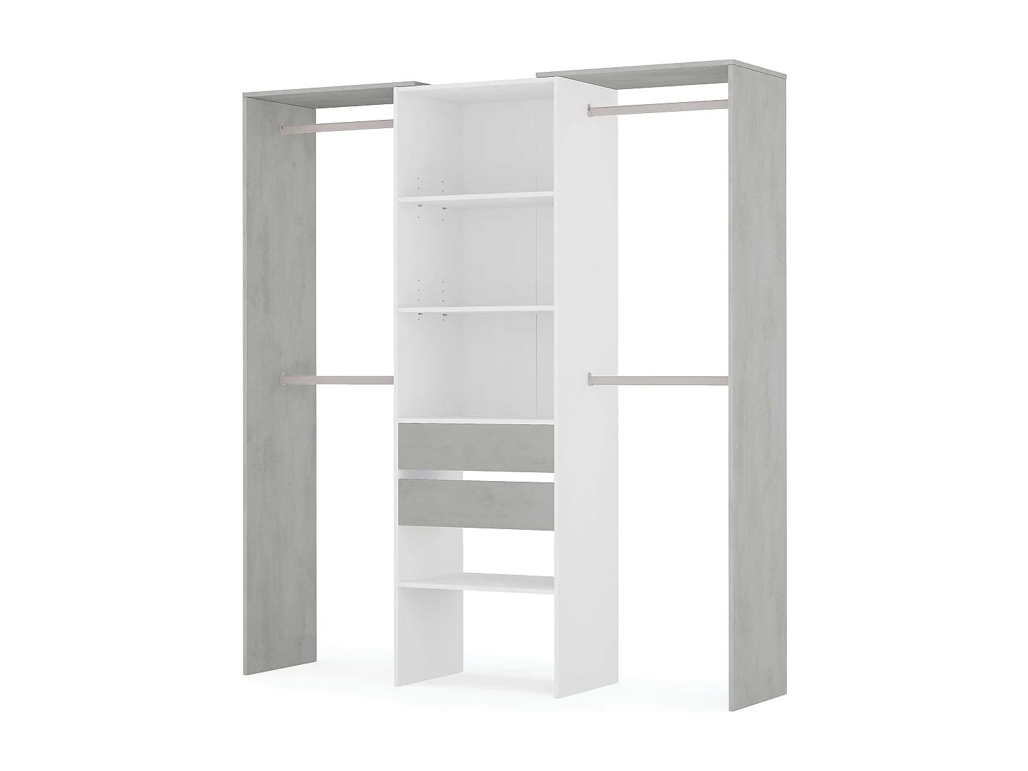 Armário de vestir Vestido Branco - Cimento