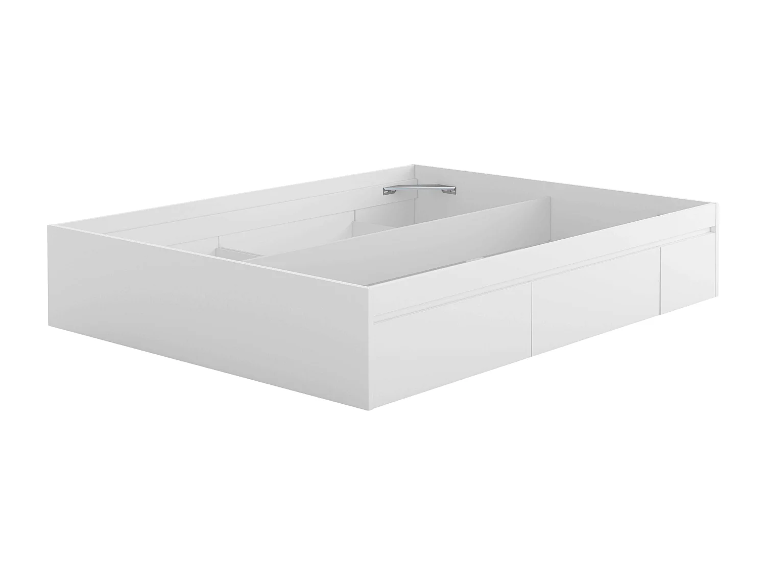 Cama Doble Matrimonio 4 Cajones Blanco Artik Melamina 150x190x37 cm