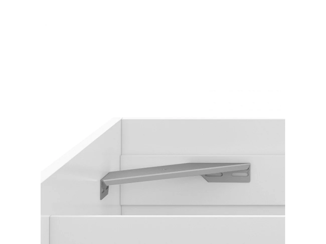 Cama de 150 cm con 4 amplios cajones en blanco artik Kendra Blanco Artik (Blanco Mate)