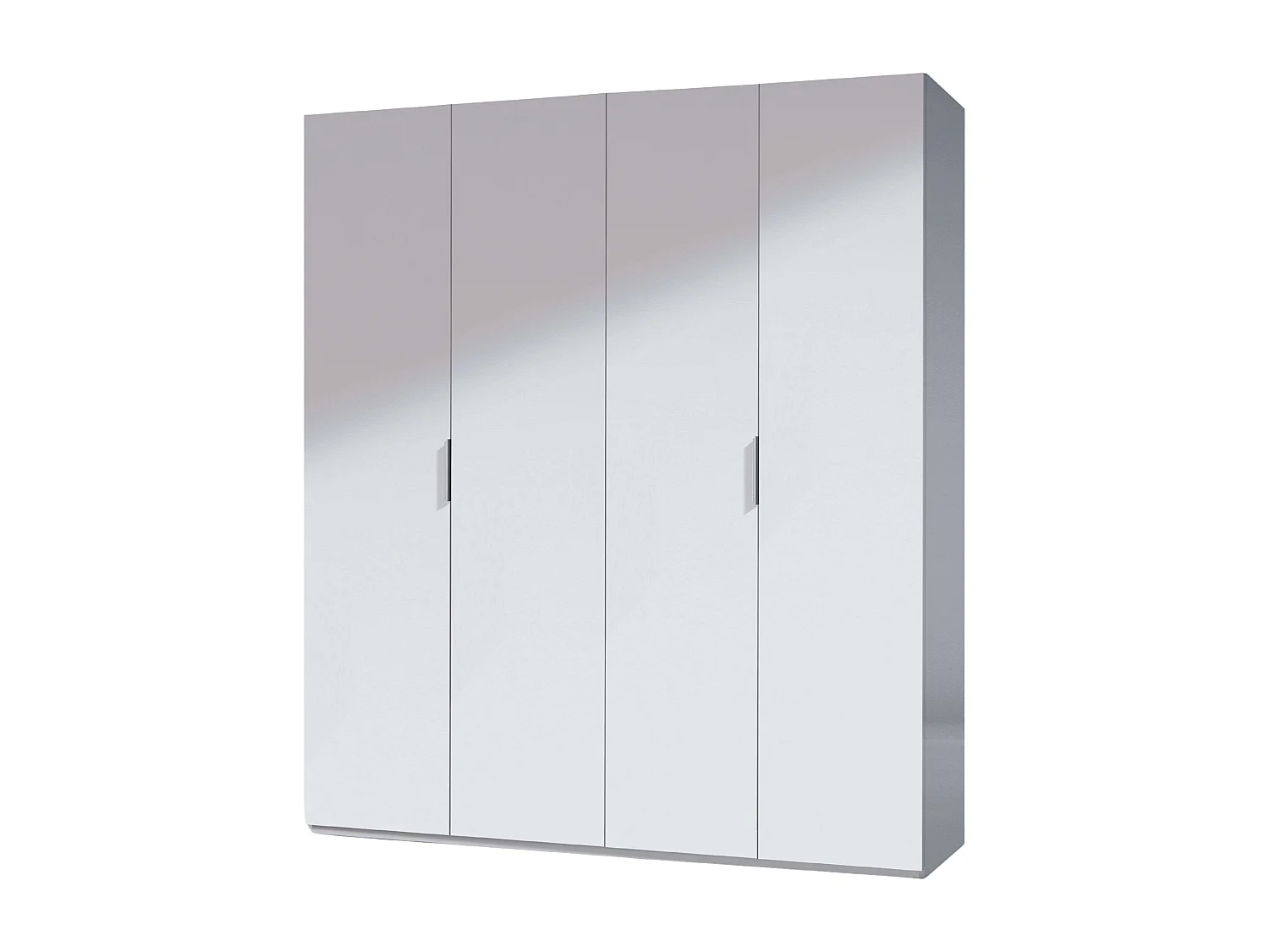 Roupeiro Low Cost 4 portas Branco brilhante