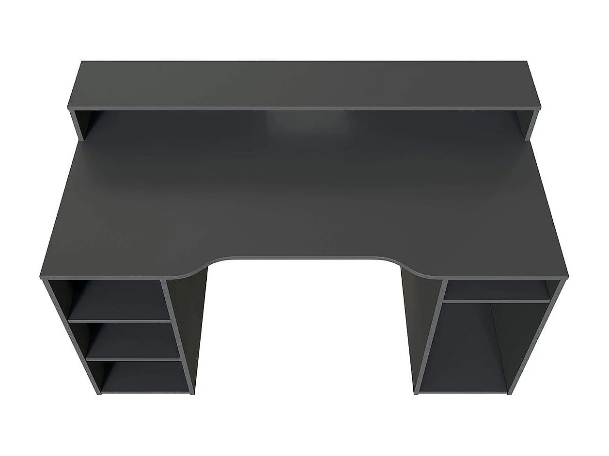 Mesa Escritorio Gamer Ozone Gris Reversible 136x88x67 cm