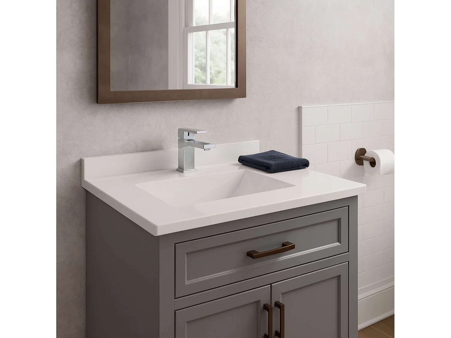 Lavatório em PMMA Blanco