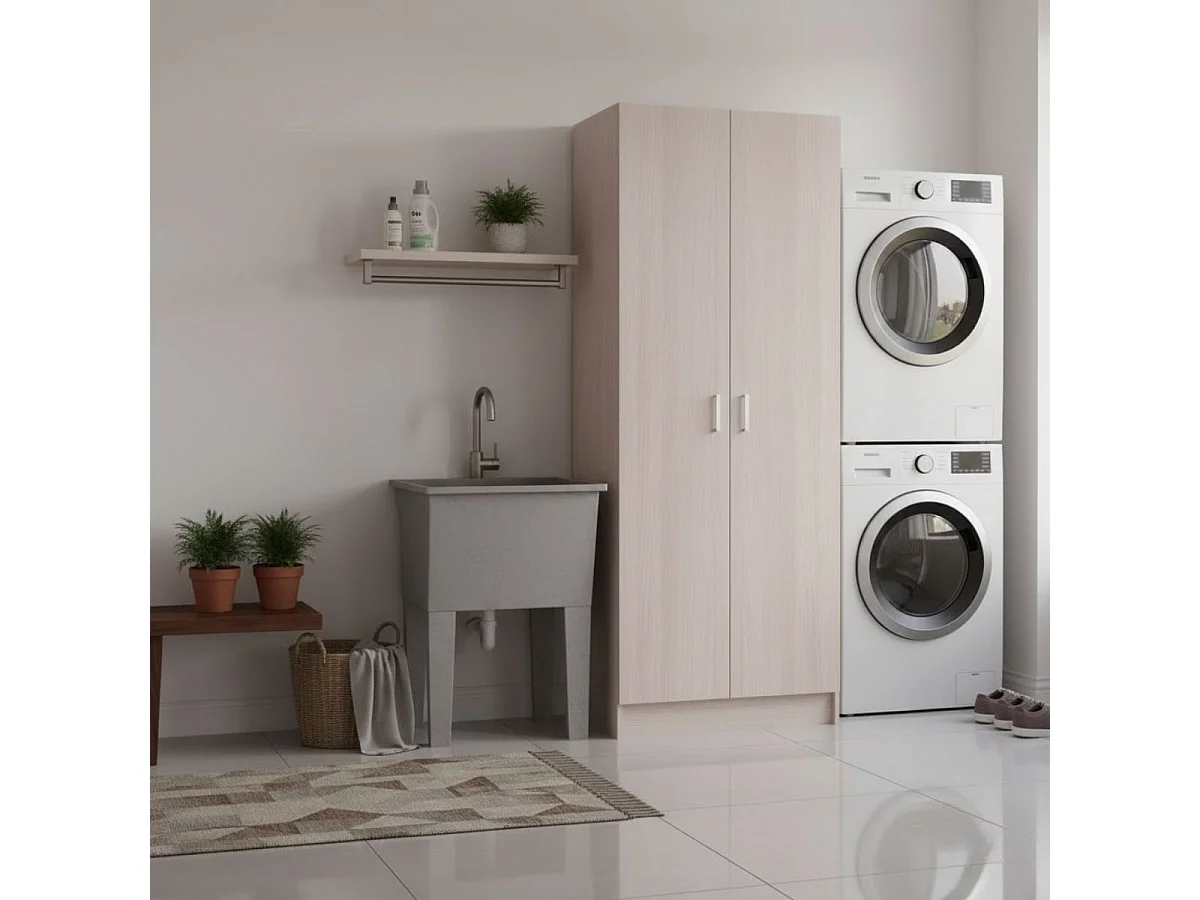 Armário multiusos 2 portas 3 zonas