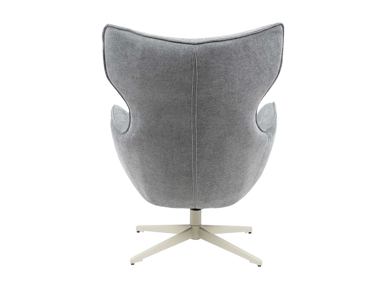 Fauteuil pivotant design en tissu gris foncé BELORA