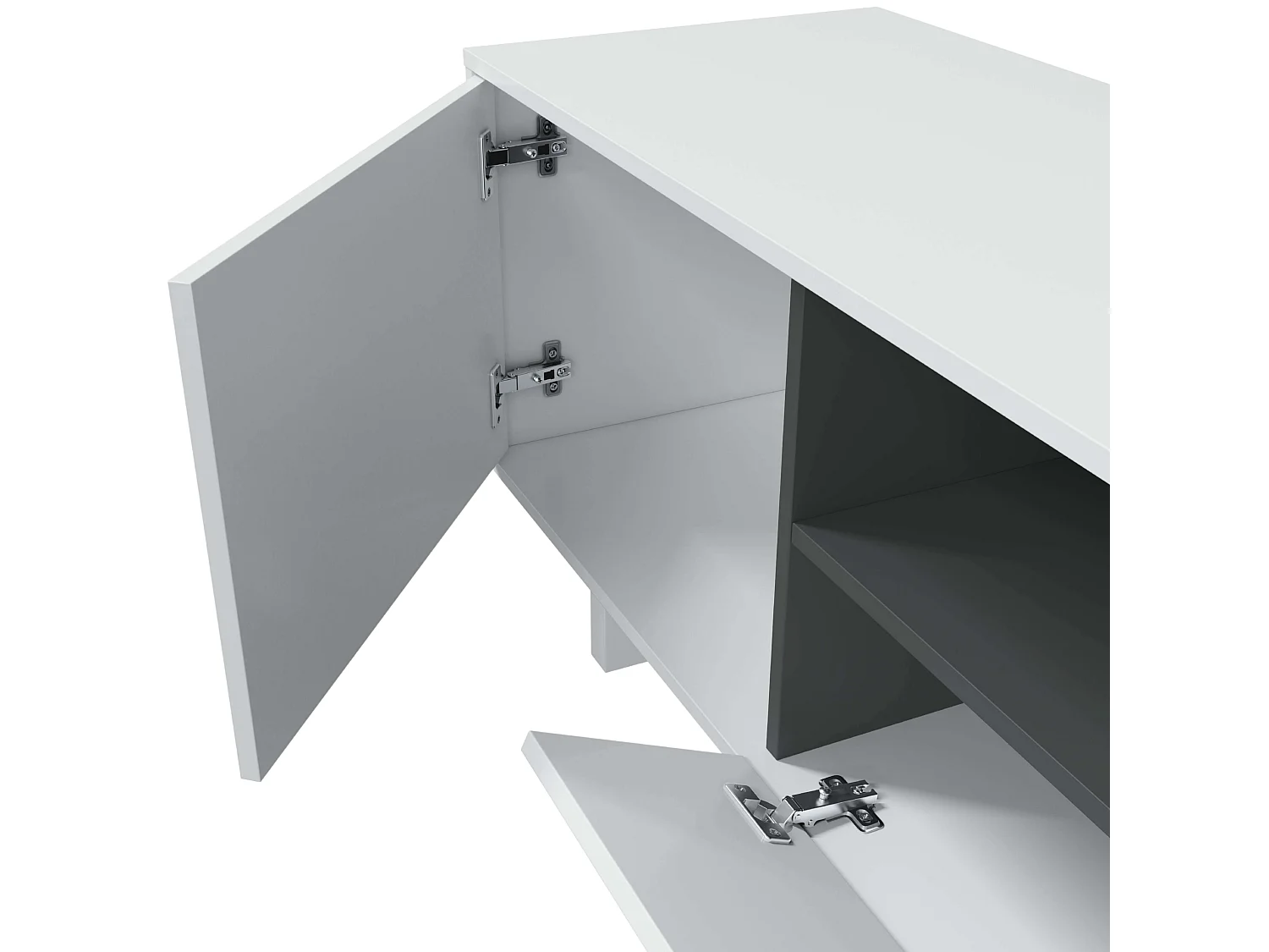 Mueble Salón Comedor Modulo 200+105 cm Color Blanco Belus