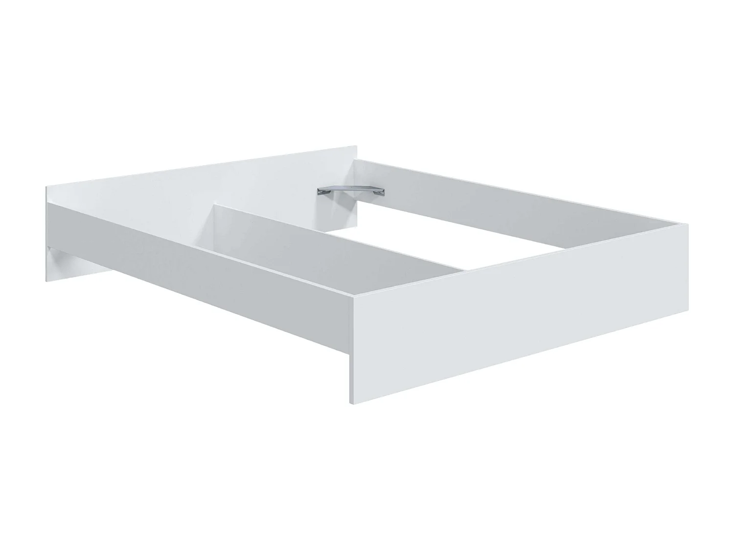 Cama Matrimonio Ethna Blanco Artik, Estilo Moderno, 166x39x196 cm