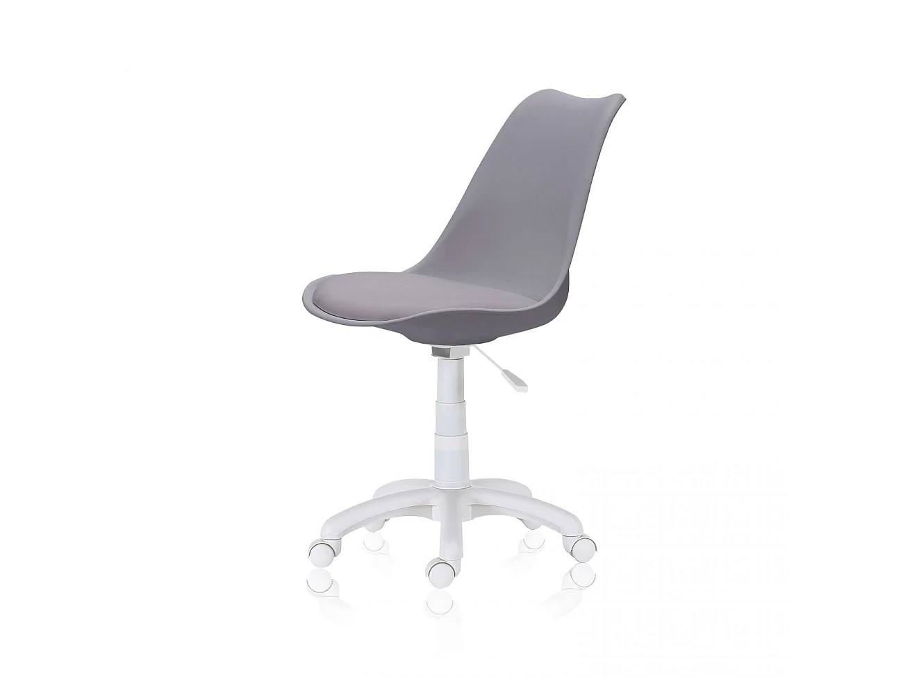 Silla de escritorio con altura regulable en gris oscuro 79-89x60 cm Lina Gris oscuro