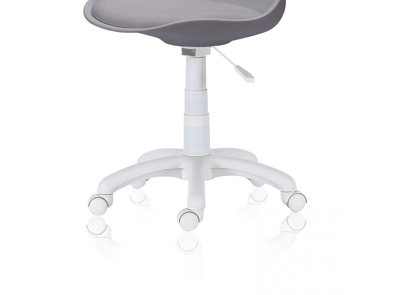 Silla de escritorio con altura regulable en gris oscuro 79-89x60 cm Lina Gris oscuro