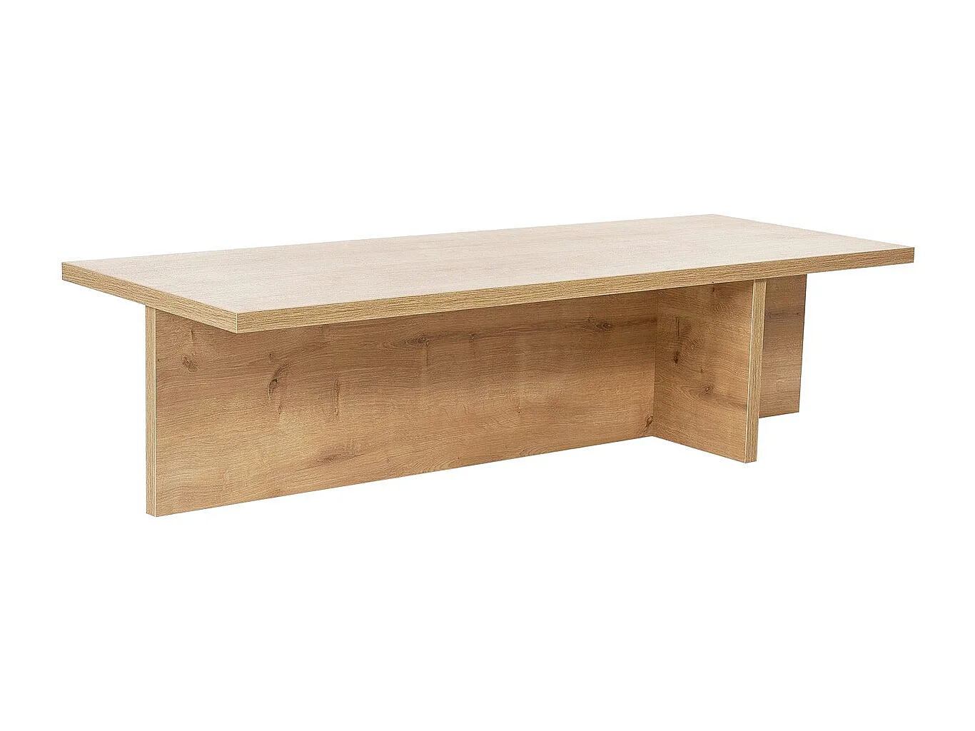 Table basse rectangulaire effet Chêne clair 120 cm - Arden