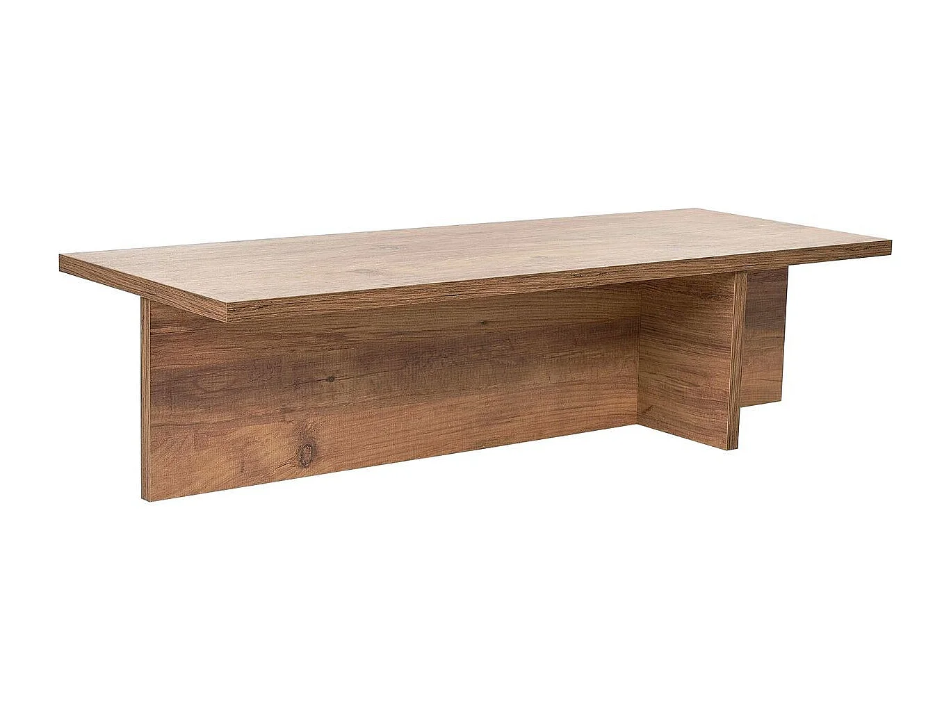 Table basse rectangulaire effet Noyer 120 cm - Arden