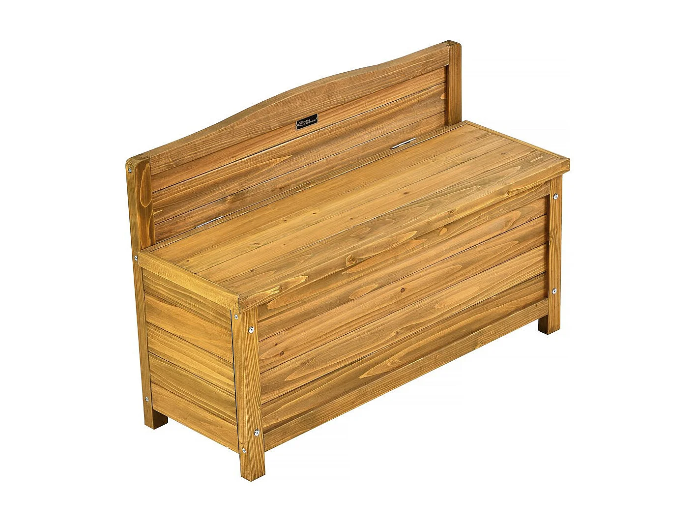 Panchina da giardino in legno "Ben" - 90 x 33 x 60 cm - Marrone