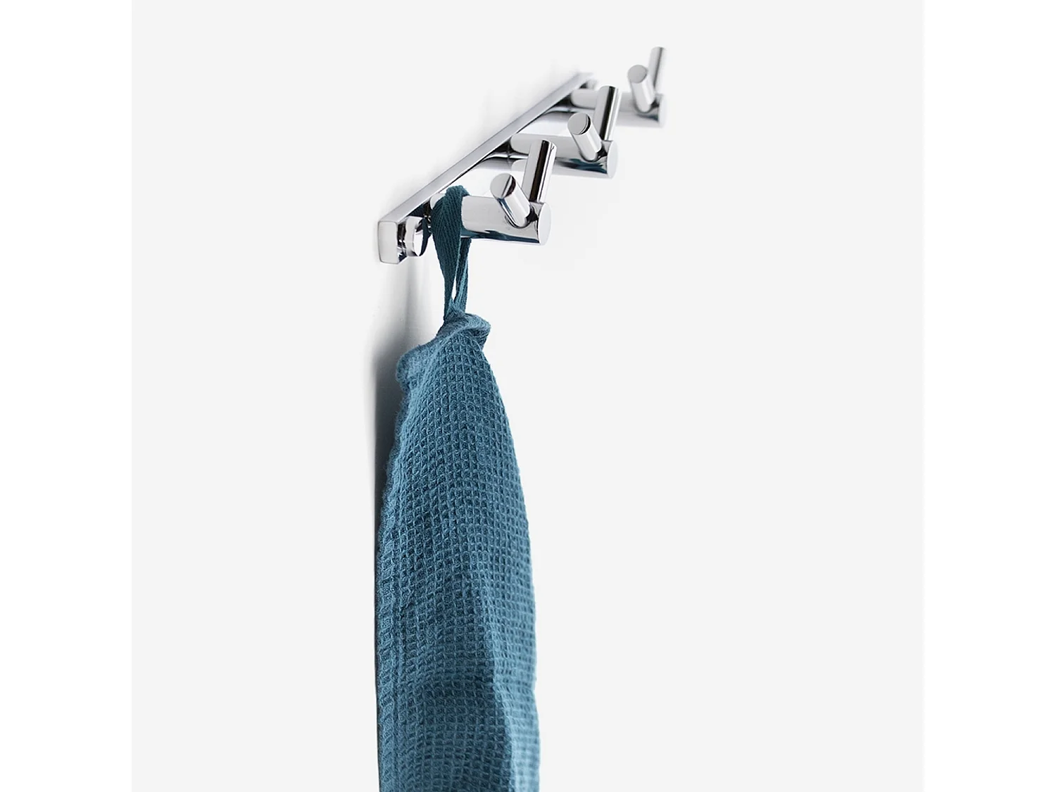 Patère salle de bain 3 têtes inox brillant - Vito - BATHBAZAAR