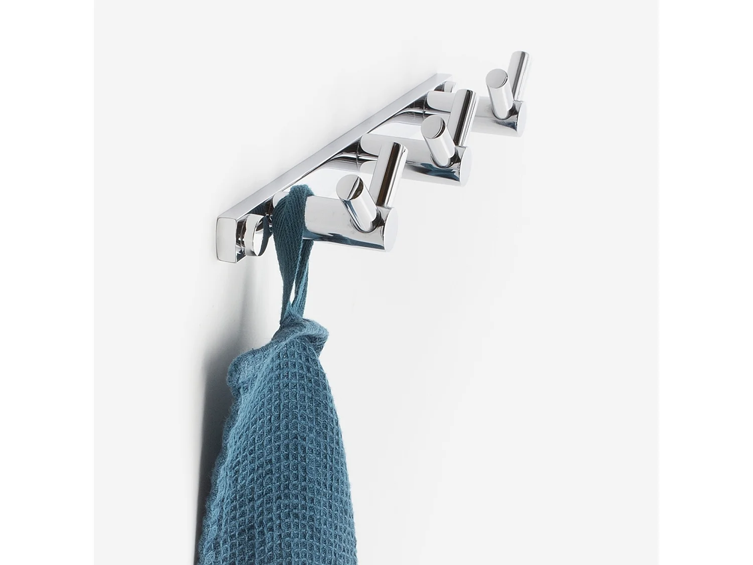 Patère salle de bain 3 têtes inox brillant - Vito - BATHBAZAAR