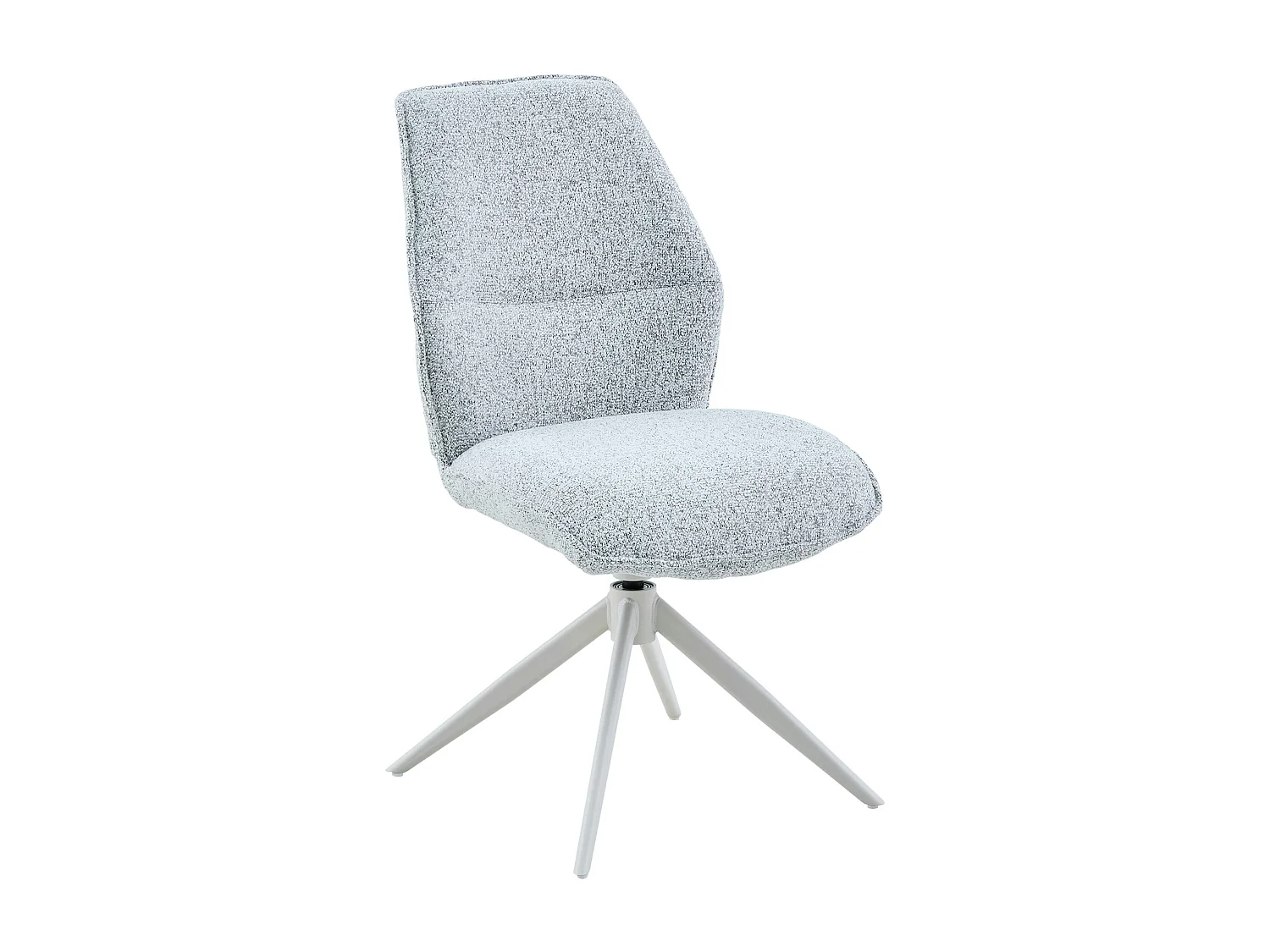 Chaise gris clair chiné pivotante (lot de 2) CORTINA